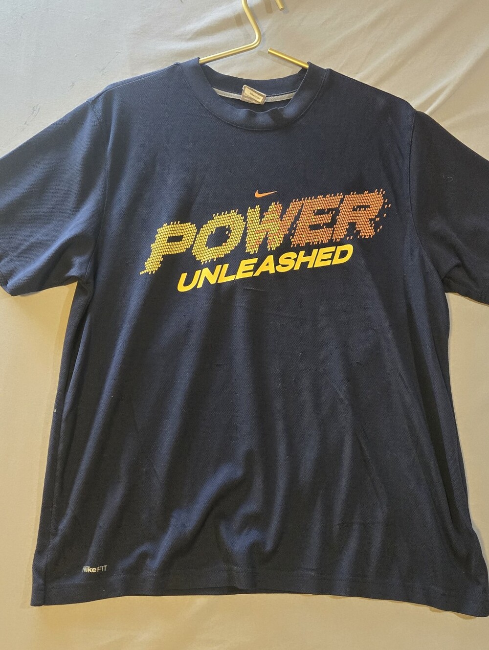 Nike Navy Short-Sleeve 'Power Unleashed' Graphic Tee Jersey
